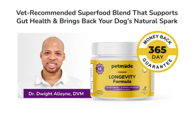 PetMade Longevity banner with Dr. Dwight Alleyne
