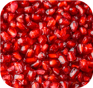Close-up of pomegranate seeds for antioxidant and cellular protection